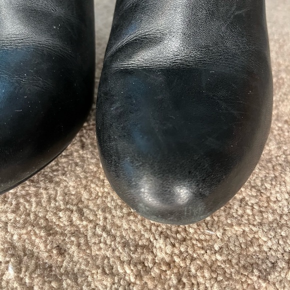 Bandolino Black Heeled Boots with Decorative Buckle - Picture 5 of 8